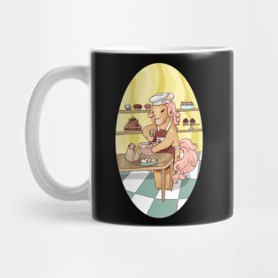 horse pastry chef Mug